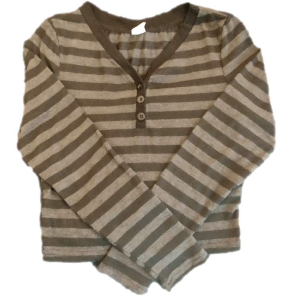 5/$25 Girls Long Sleeve Striped Top, 8-9y
